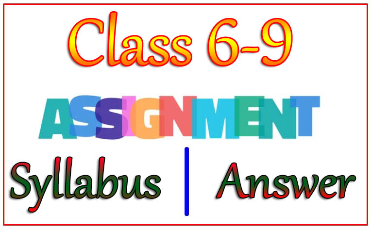 Class 6, 7, 8, 9 Assignment