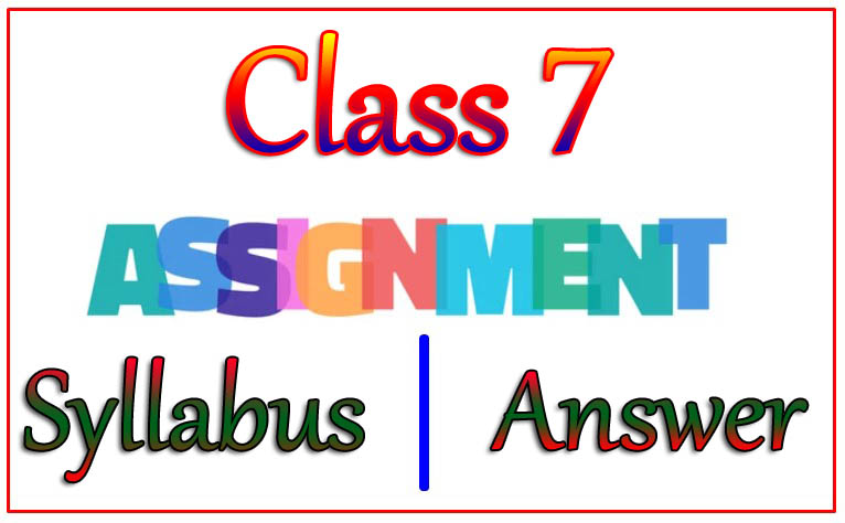 Class 7 Assignment